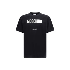Moschino Schwarzes Baumwoll-T-Shirt