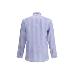 Etro Mehrfarbiges Leinenhemd mit Muster