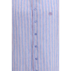 Etro Mehrfarbiges Leinenhemd mit Muster