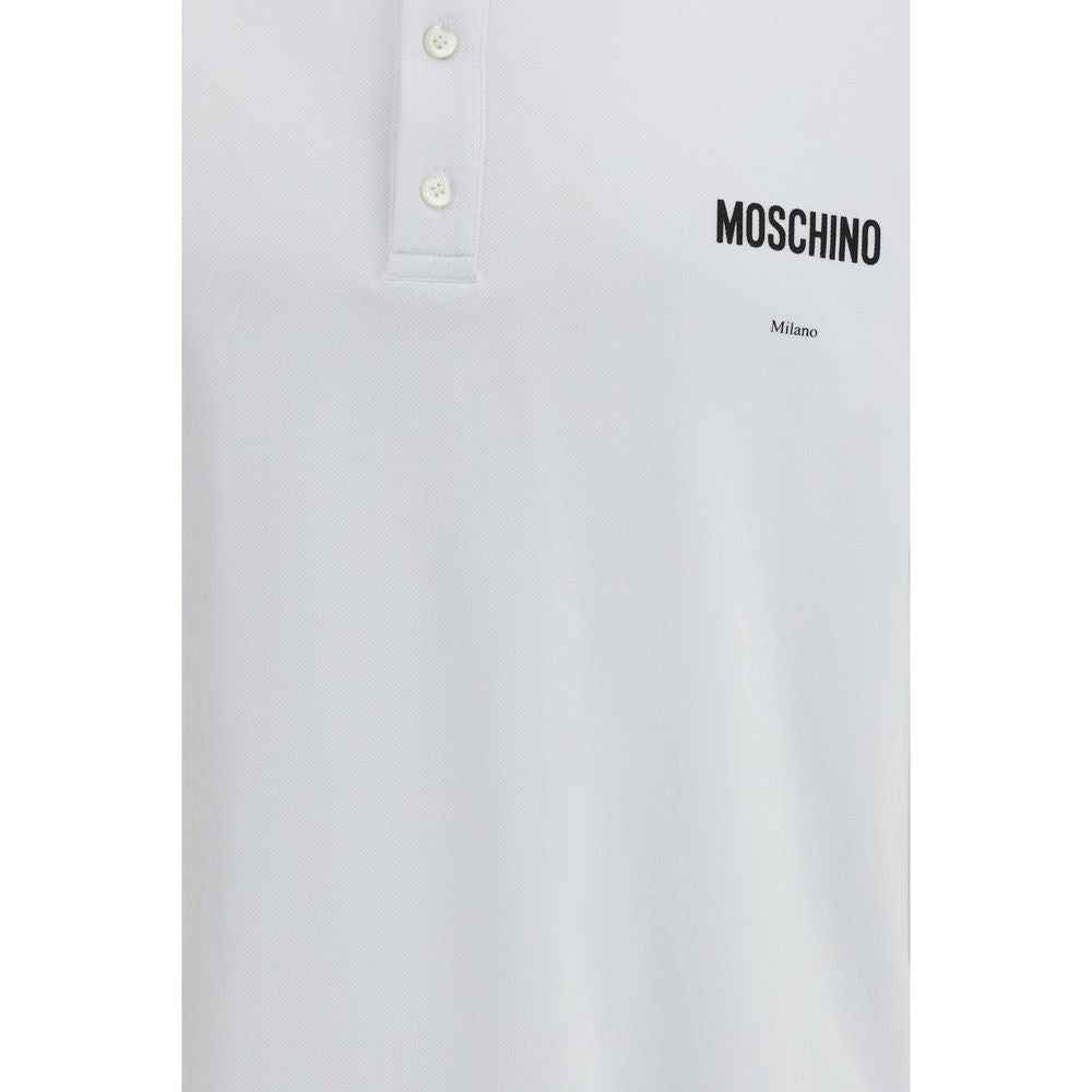 Moschino Wit Katoenen Poloshirt
