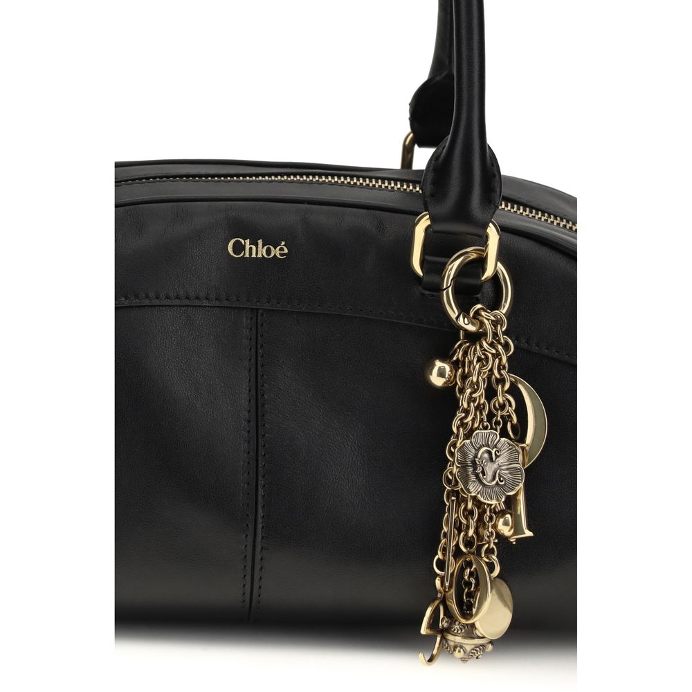 Chloé Handtasche aus Kalbsleder Bos Taurus, Schwarz