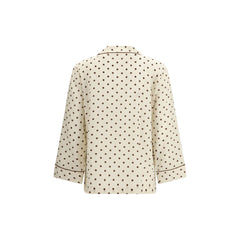 P.A.R.O.S.H. Beige Seidenhemd mit Muster