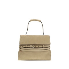 Moschino Beige Kalfsleer Bos Taurus Handtas