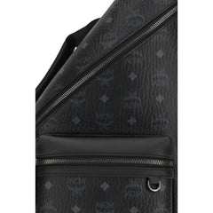 MCM Black Fabric Backpack