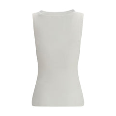P.A.R.O.S.H. Mouwloos T-shirt Van Beige Katoen