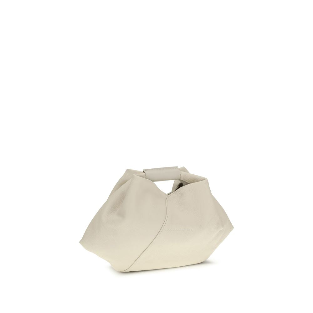 MM6 Handtasche aus weißem Kalbsleder Bos Taurus