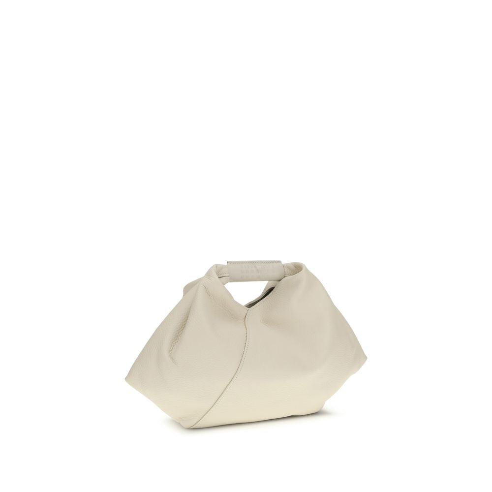 MM6 Handtasche aus weißem Kalbsleder Bos Taurus