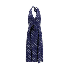 P.A.R.O.S.H. blaues Seiden-Freizeitkleid