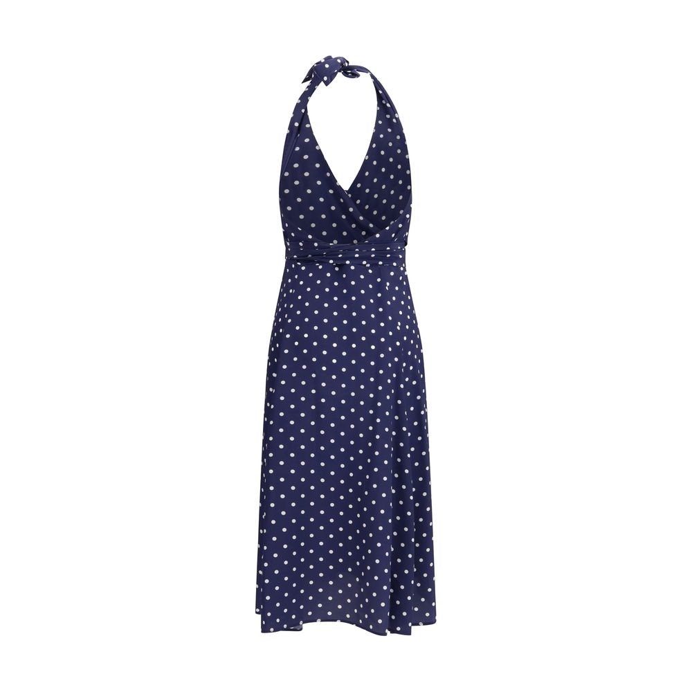 P.A.R.O.S.H. blaues Seiden-Freizeitkleid