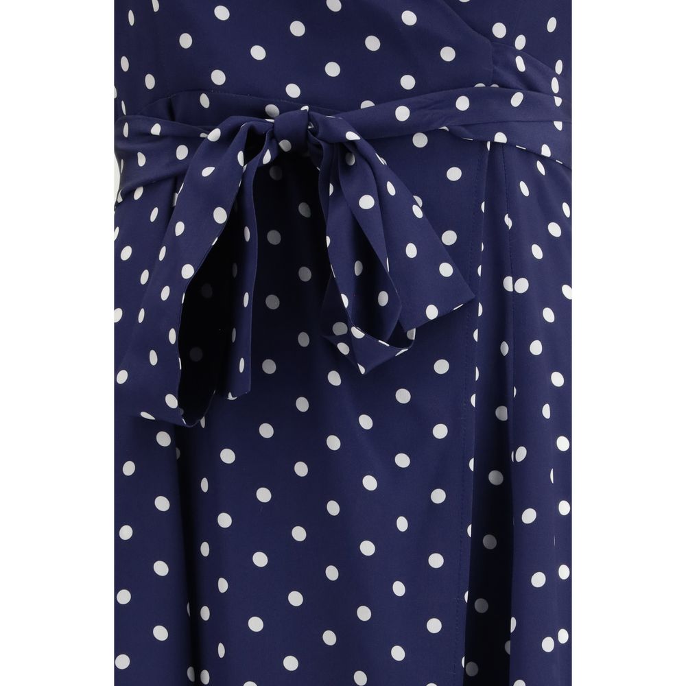 P.A.R.O.S.H. blaues Seiden-Freizeitkleid