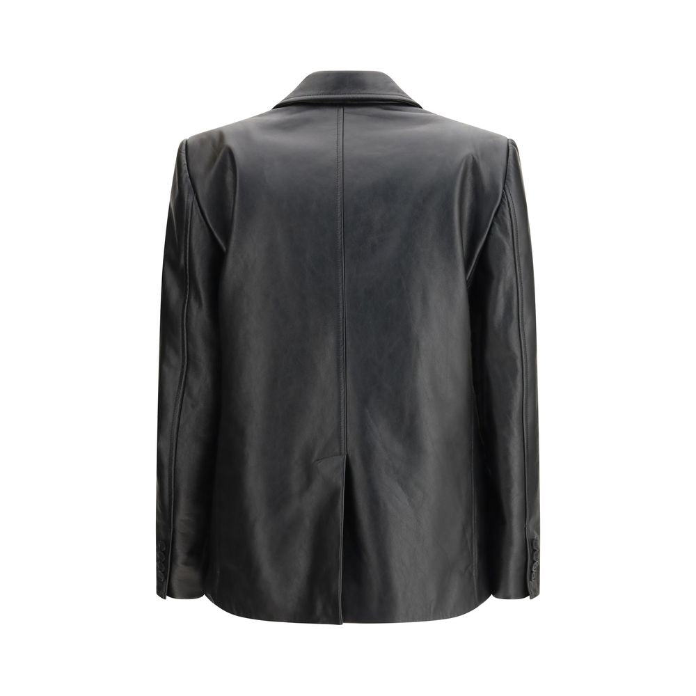 Balenciaga Lederjacke Schwarz