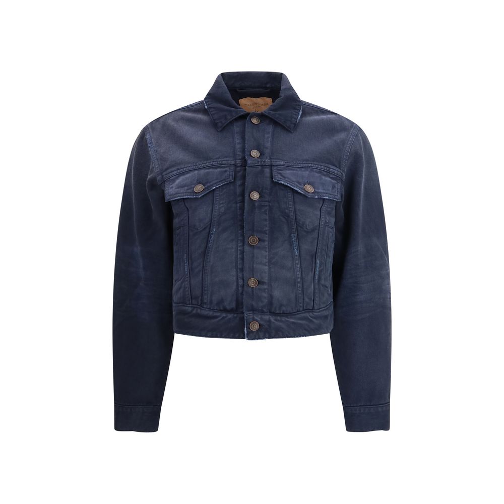 Balenciaga Jeansjacke aus blauer Baumwolle