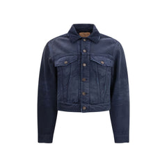 Balenciaga Jeansjacke aus blauer Baumwolle