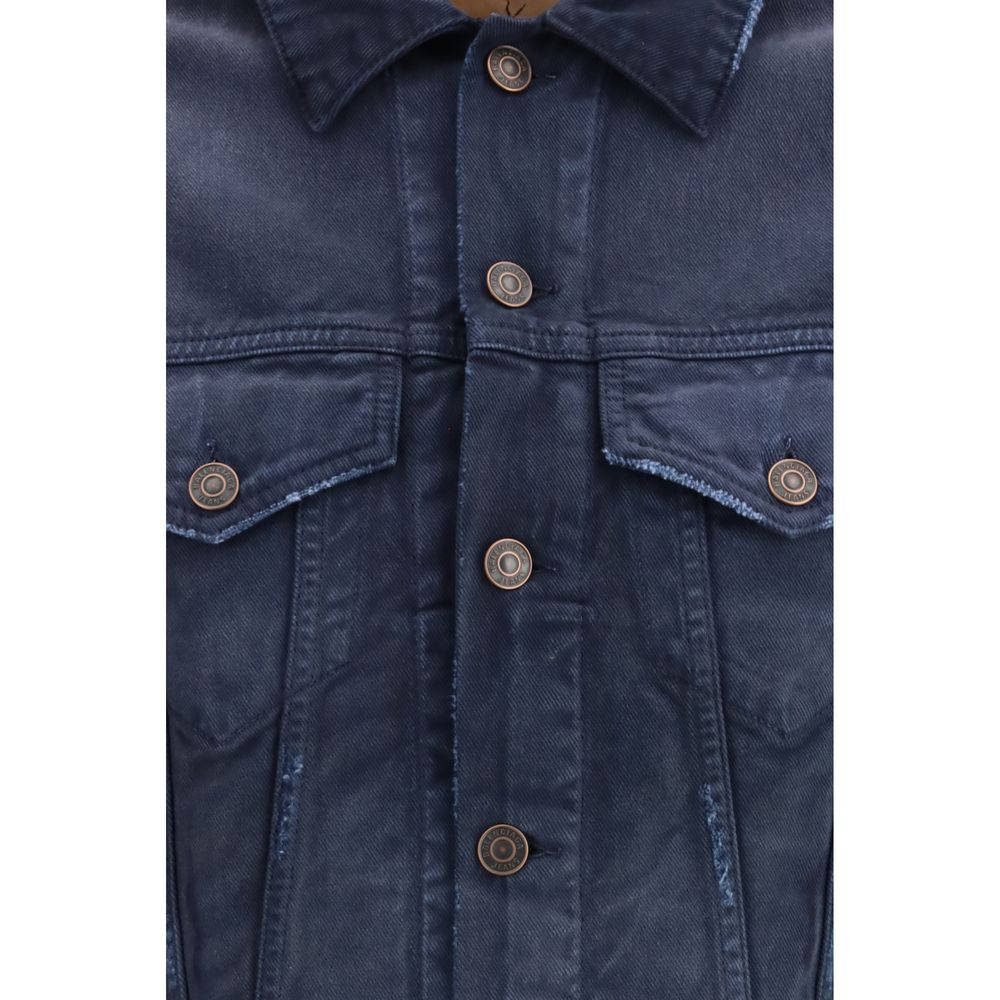 Balenciaga Jeansjacke aus blauer Baumwolle