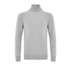 Gran Sasso Grauer Rollkragenpullover aus Wolle