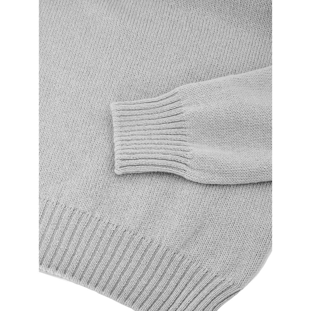 Gran Sasso Grauer Rollkragenpullover aus Wolle