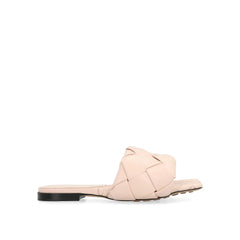 Bottega Veneta Flache Sandalen aus mehrfarbigem Leder