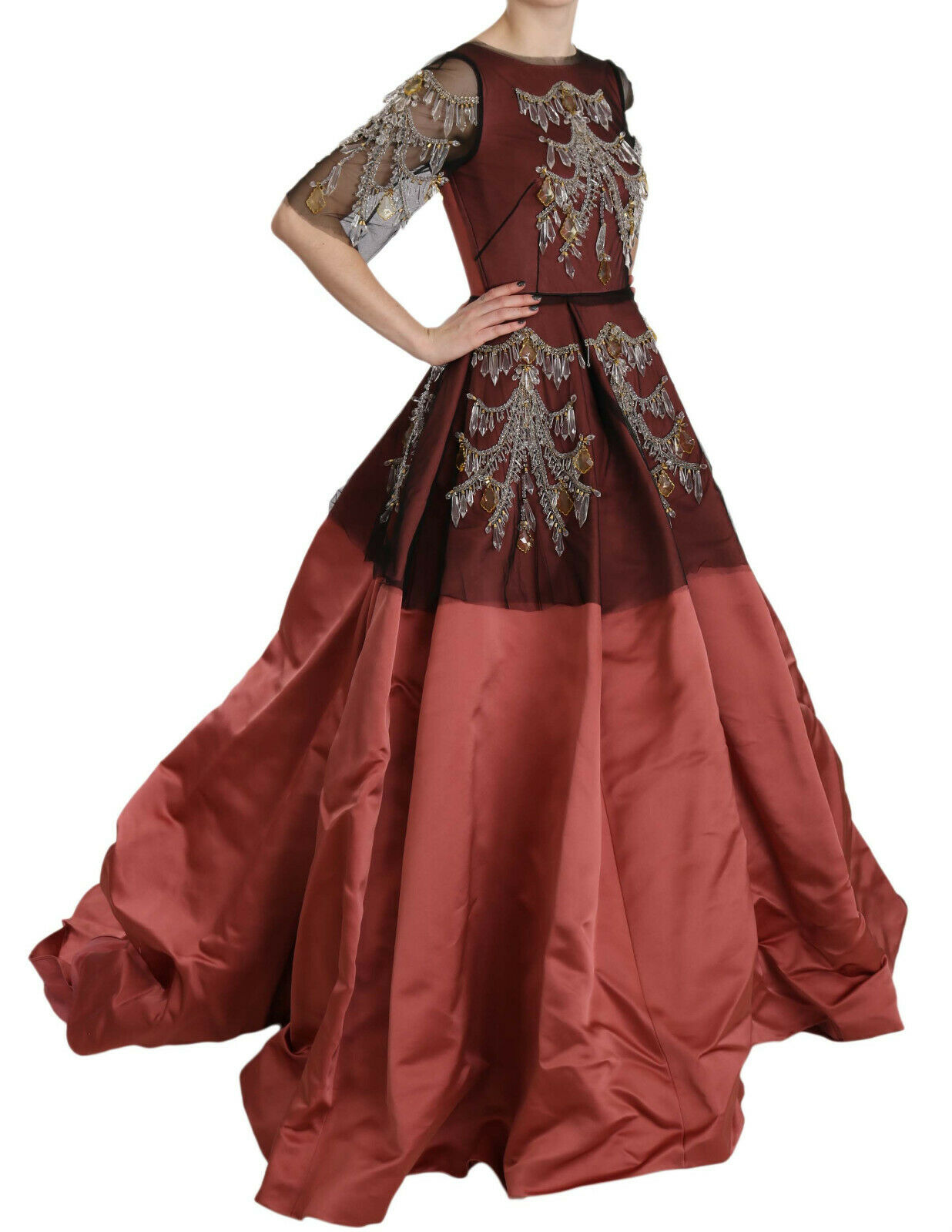 Dolce & Gabbana Seidenkleid „Crystal Chandelier Princess“