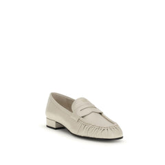 Prada Beige Kalfsleer Bos Taurus Slip-On Loafers