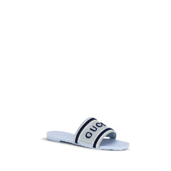 Gucci blaue Baumwollsandalen