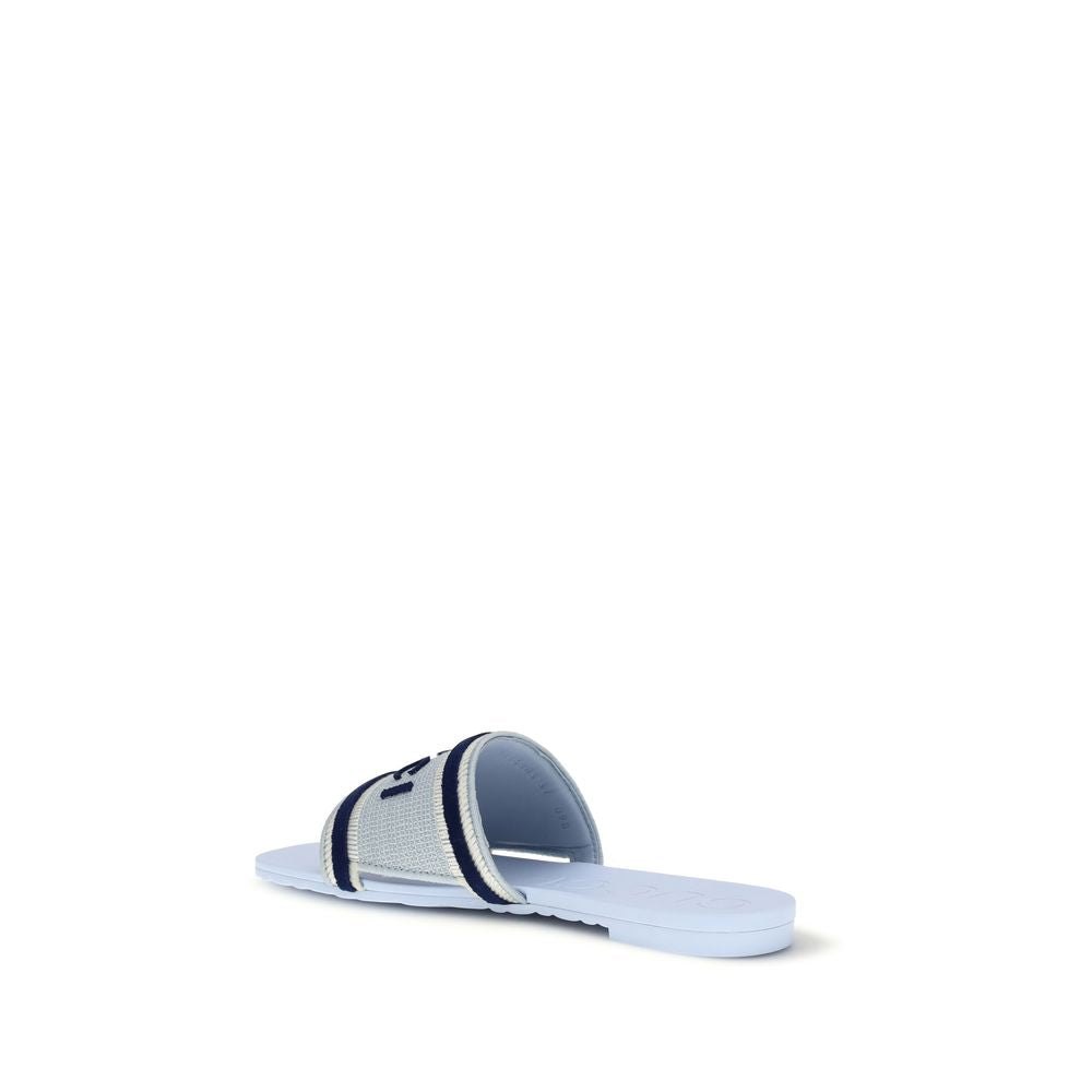 Gucci blaue Baumwollsandalen