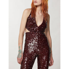 Patrizia Pepe Red Polyester Jumpsuit