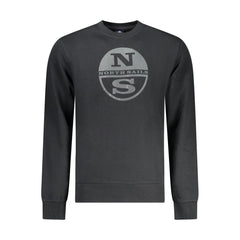 North Sails Schwarzes Baumwoll-Herren-Sweatshirt