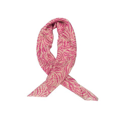 Roze zijden Borbonese dames sjaal