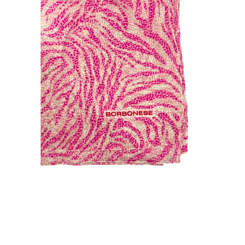 Roze zijden Borbonese dames sjaal