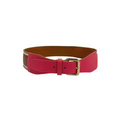 Borbonese Roze Echt Lederen Damesriem