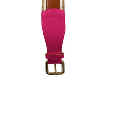 Borbonese Roze Echt Lederen Damesriem