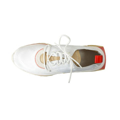 Salvatore Ferragamo Witte Stoffen Atletische Sneakers