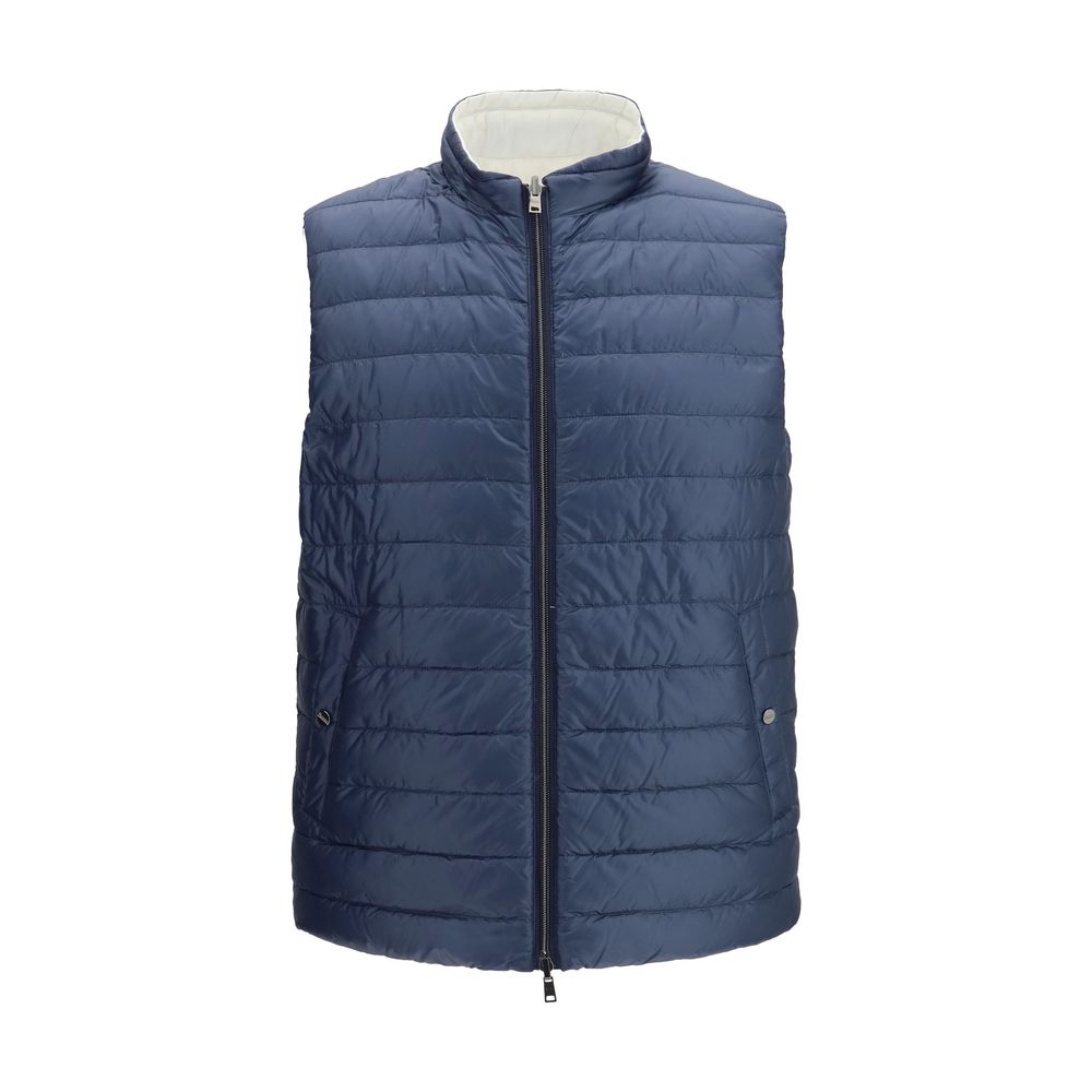 Herno Weiße Ärmellose Jacke aus Polyamid