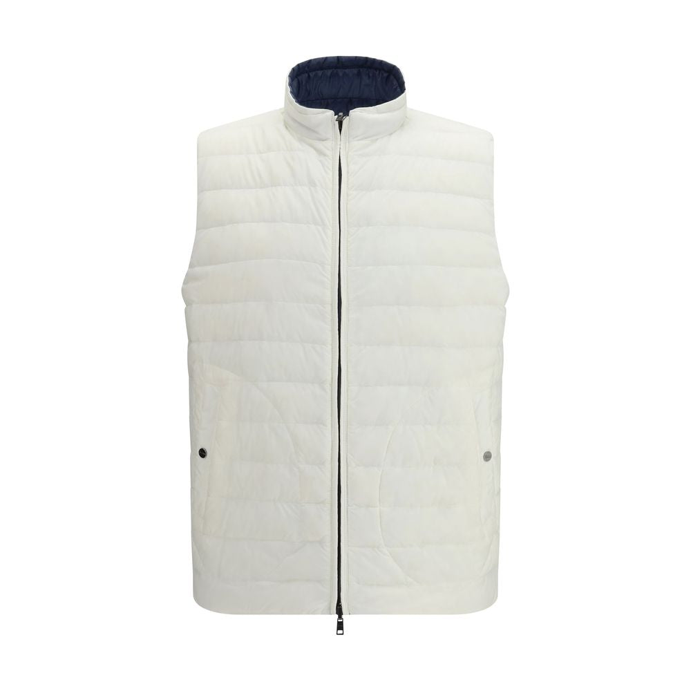 Herno Weiße Ärmellose Jacke aus Polyamid