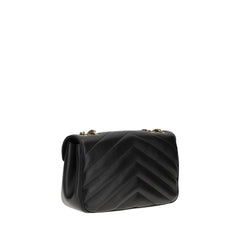 Saint Laurent Black Lamb Ovis Aries Aries Shoulder Bag