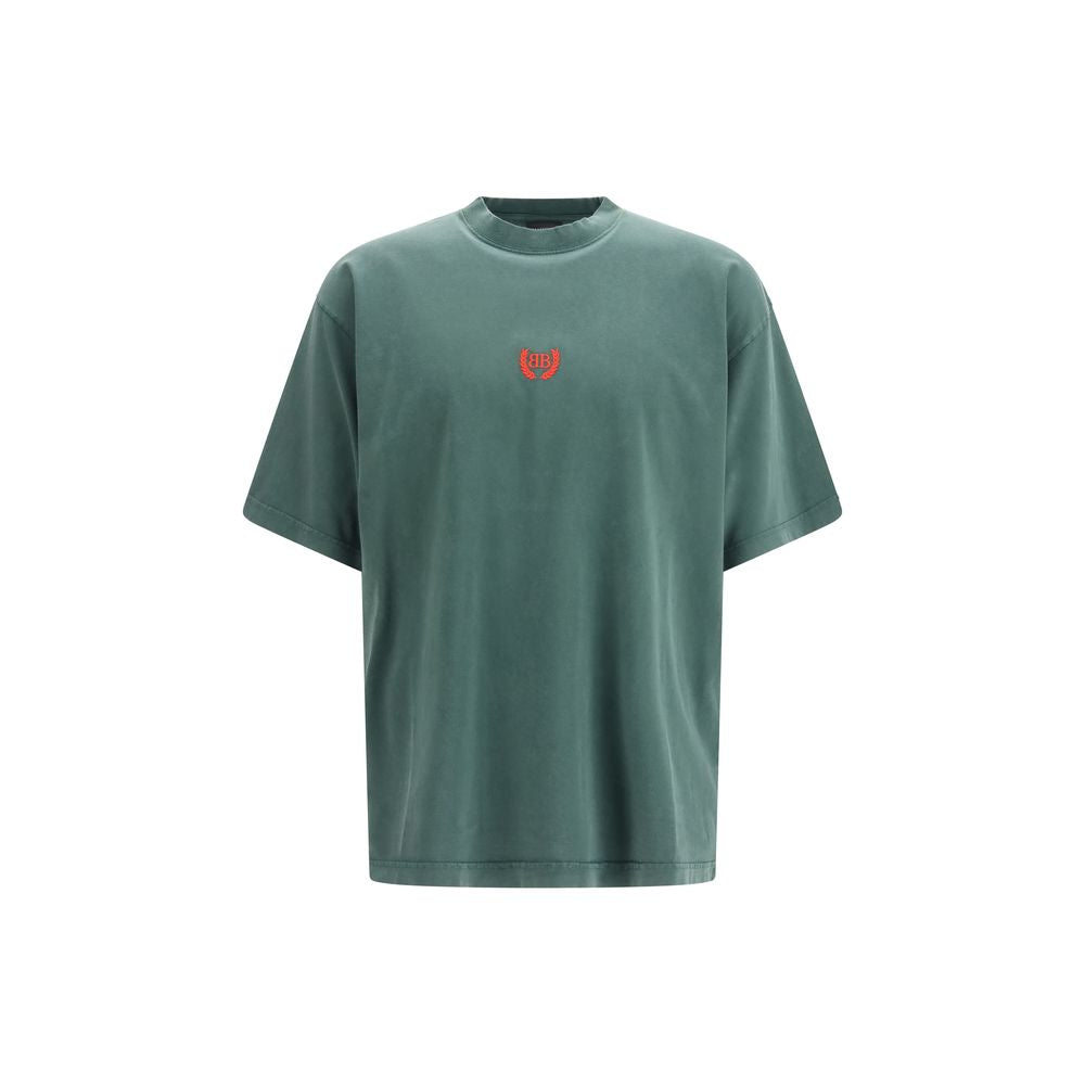 Balenciaga Tweekleurig Katoenen T-shirt