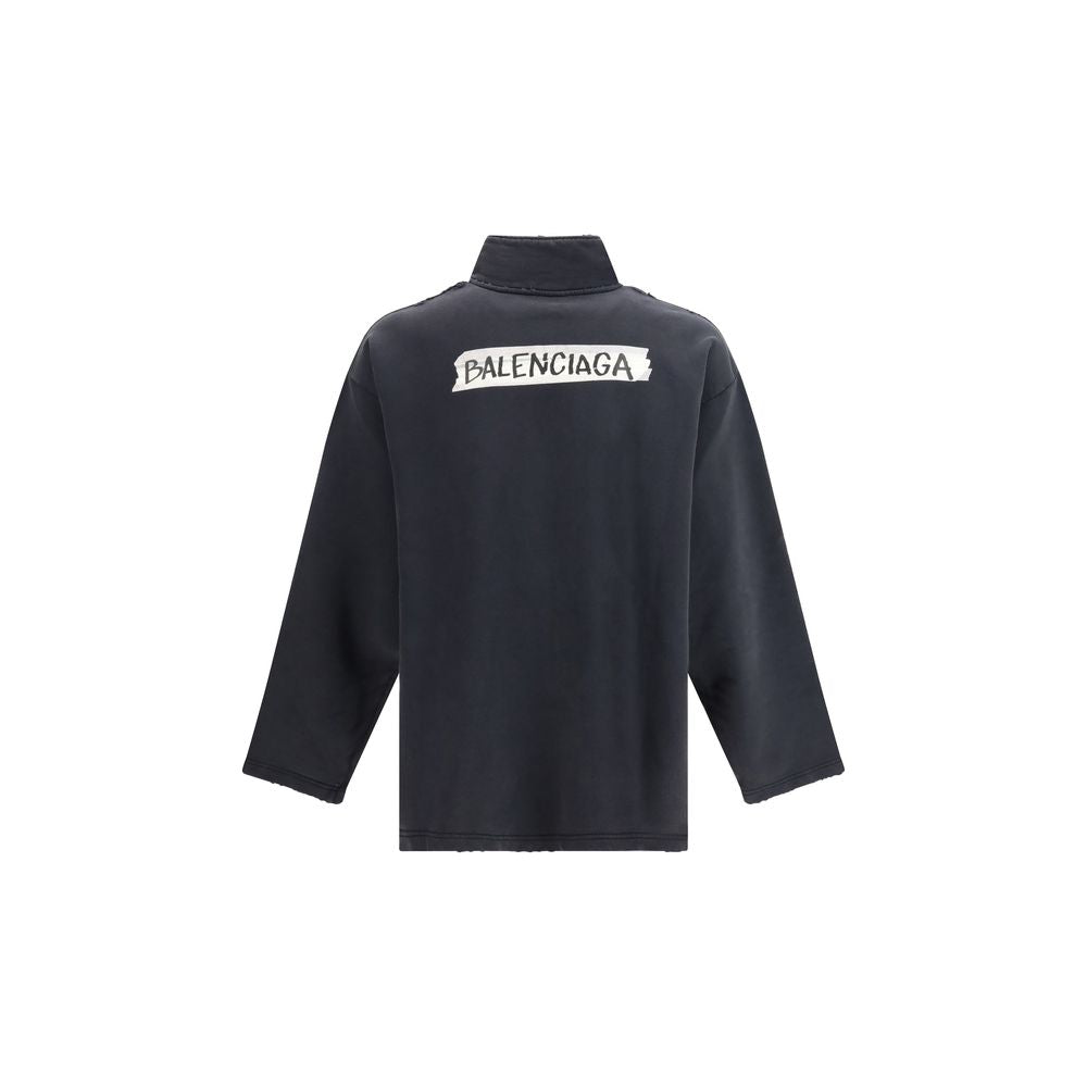 Balenciaga Schwarzes Baumwoll-Sweatshirt