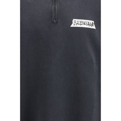 Balenciaga Schwarzes Baumwoll-Sweatshirt