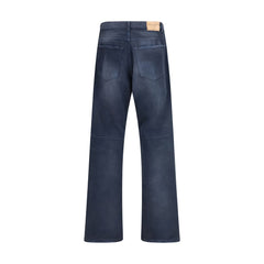 Balenciaga Blauwe Katoenen Relaxte Pasvorm Jeans