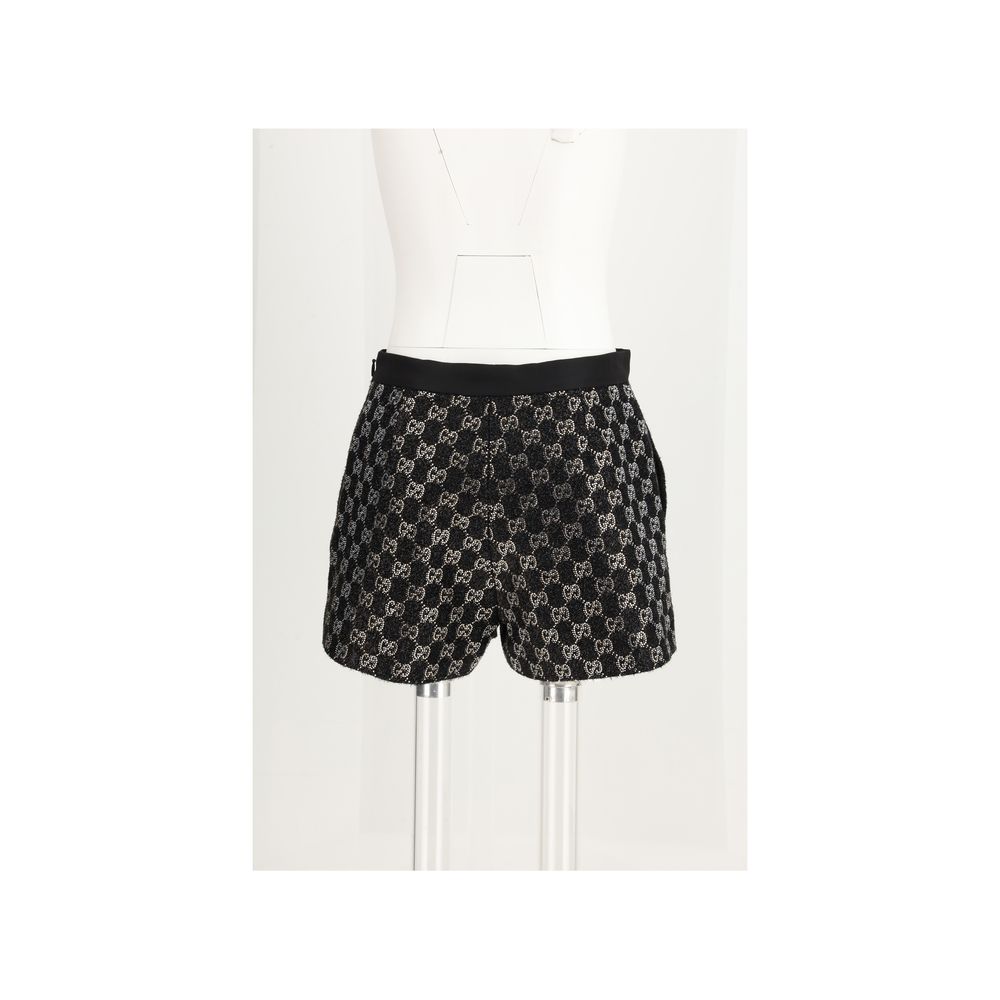 Gucci Zwarte Viscose Bermuda Shorts