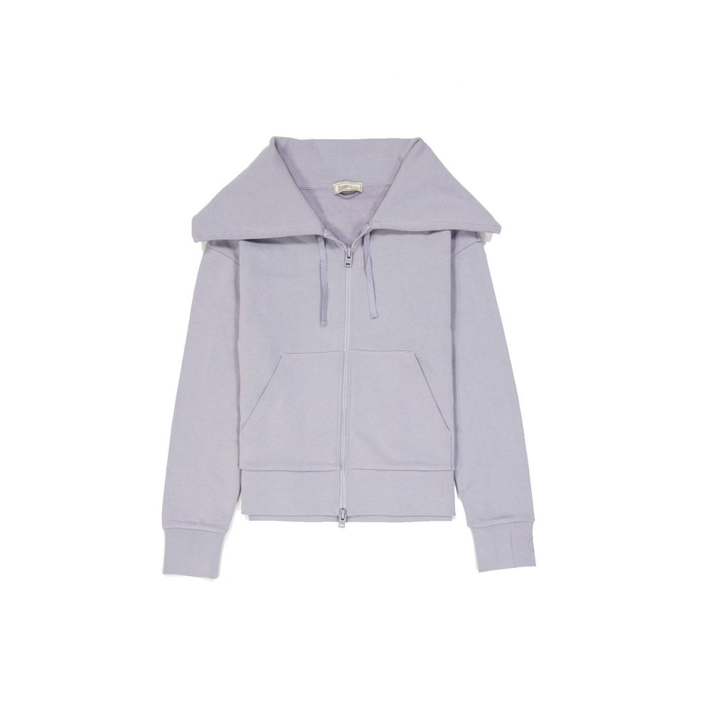Herno Lila Baumwoll-Cardigan