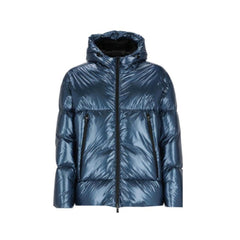 Herno Blauwe Polyamide Lange Jas