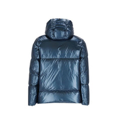 Herno Blauwe Polyamide Lange Jas