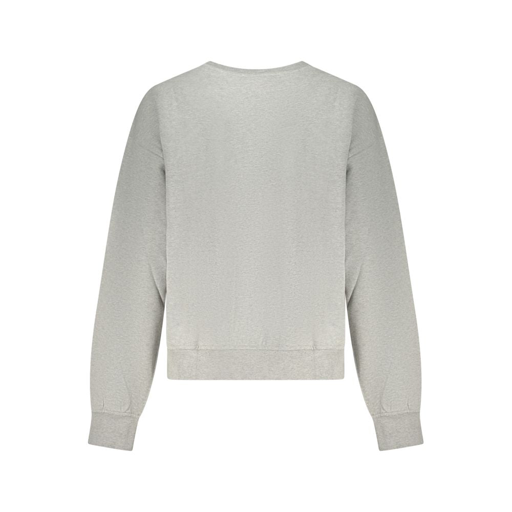 Calvin Klein Grigio Damen-Sweatshirt aus Baumwolle