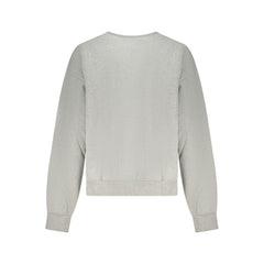 Calvin Klein Grigio Damen-Sweatshirt aus Baumwolle