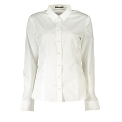 Guess Jeans Bianco Baumwolle Damen Hemd