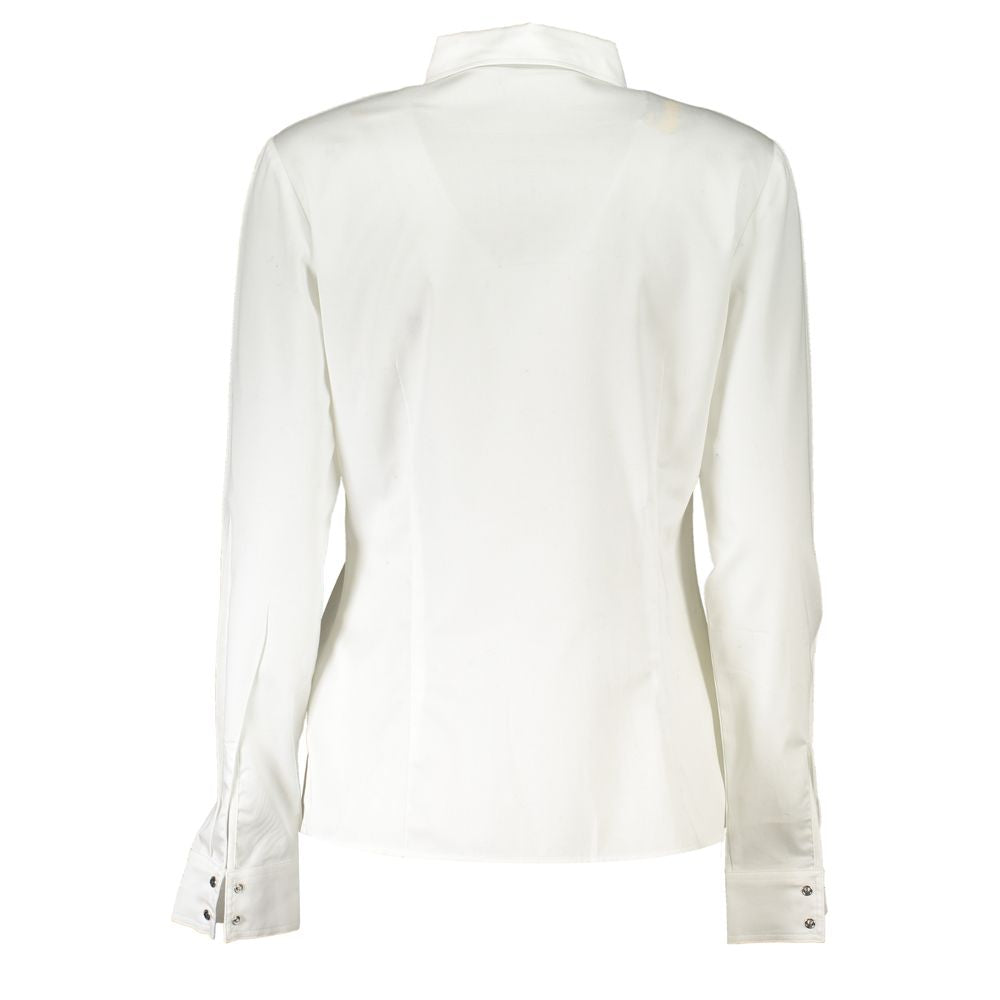 Guess Jeans Bianco Baumwolle Damen Hemd