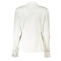 Guess Jeans Bianco Baumwolle Damen Hemd