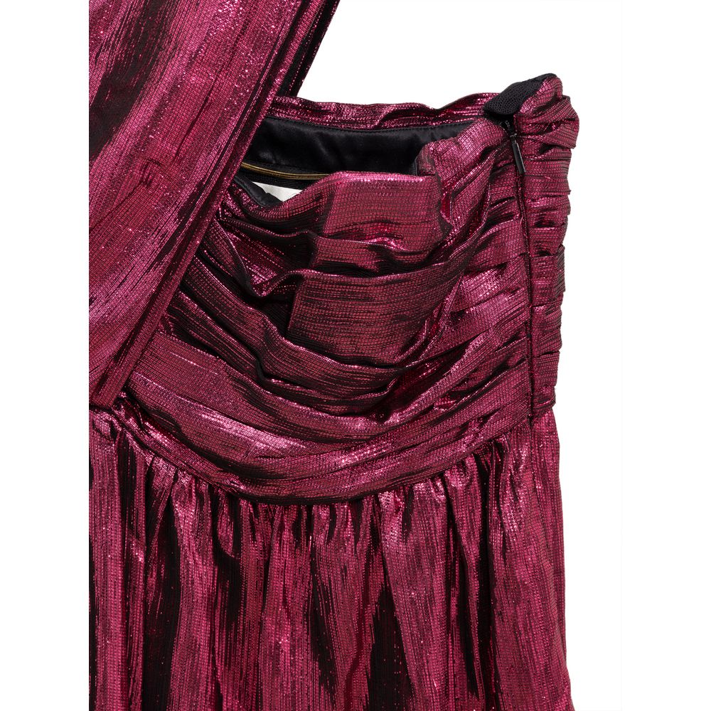 Saint Laurent Fuchsia Viscose-Kurzkleid