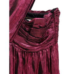 Saint Laurent Fuchsia Viscose-Kurzkleid